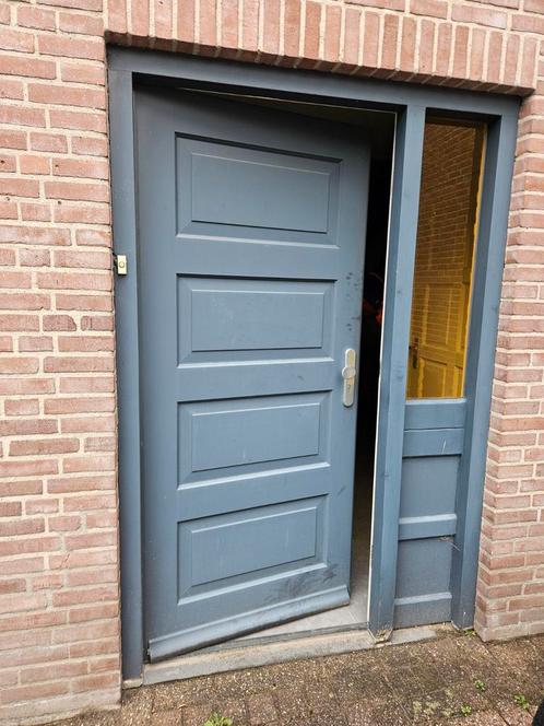 Hardhouten Voordeur, Doe-het-zelf en Verbouw, Deuren en Horren, Zo goed als nieuw, Buitendeur, 200 tot 215 cm, 80 tot 100 cm, Ophalen of Verzenden