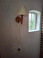 Retro wandlampje, Ophalen of Verzenden, Gebruikt, Hout, Retro