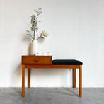 VINTAGE | TELFOONBANKJE | DEENS | TEAK, Ophalen, Gebruikt, 50 tot 100 cm, Deens vintage