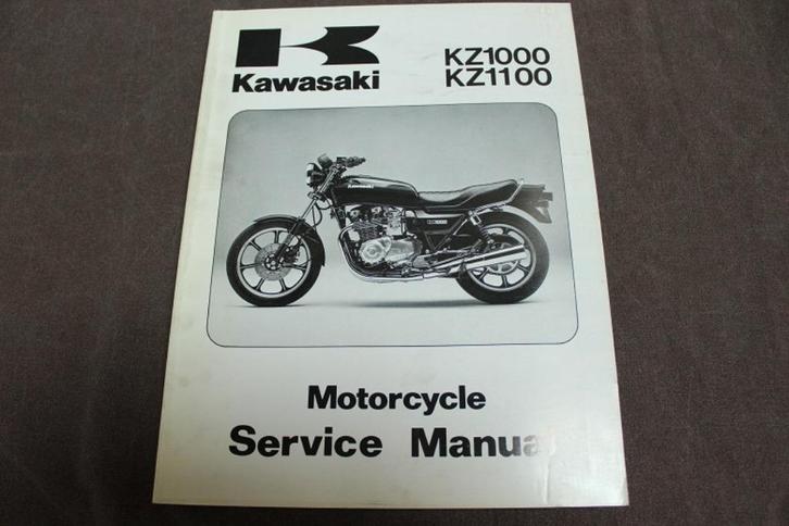 Kawasaki KZ1000 KZ1100 1981 - 1983 motorcycle service manual, Motoren, Handleidingen en Instructieboekjes, Kawasaki, Ophalen of Verzenden