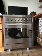 Smeg RVS 5 pits gasfornuis met elektrische oven, Witgoed en Apparatuur, Fornuizen, Ophalen, 60 cm of meer, Zo goed als nieuw, Gas