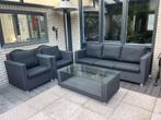 ZGAN 4-delig loungeset, zwart, Ophalen, 5 zitplaatsen, Loungeset, Wicker