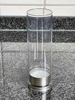 Kandelaar Kosmos Denemarken windlicht RVS Glas - Nieuw, Overige materialen, Nieuw, Ophalen of Verzenden, Grijs