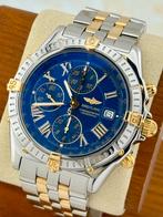 Breitling Crosswind B13355 Goud BLAUW, Ophalen of Verzenden, Zo goed als nieuw, Goud, Breitling