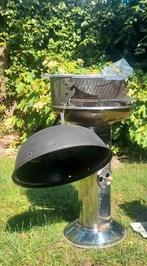 RVS Staande BBQ & Extra Rek, Ophalen, Gebruikt