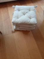 4 stoelkussens, Huis en Inrichting, Ophalen, Wit, Zo goed als nieuw, Vier