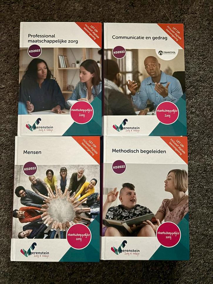 Maatschappelijke Zorg - Angerenstein KD2022 Boeken, Boeken, Studieboeken en Cursussen, Nieuw, MBO, Gamma, Ophalen