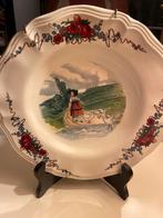 Sarreguemines Diep Bord Obrnai H. Loux 23cm Frankrijk, Antiek en Kunst, Ophalen of Verzenden