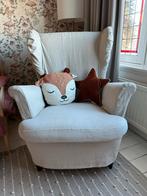 Ikea STRANDMON fauteuil incl beige hoes, zeer goede staat!, Ophalen, Zo goed als nieuw, 75 tot 100 cm, 75 tot 100 cm