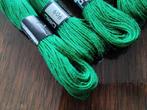 4 streng haken of borduren katoen dmc 16  2.3 mtr groen, Ophalen of Verzenden, Nieuw, Handborduren, Borduurpakket