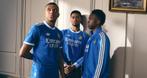 Real Madrid 3e Tenue Blauw - Bedrukking mogelijk!, Ophalen of Verzenden, Nieuw, Set
