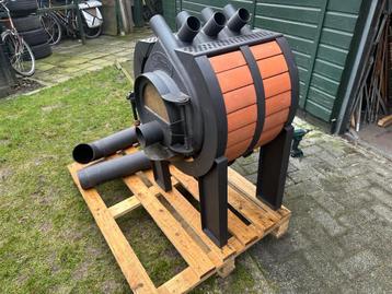 Bullerjan 00 Houtkachel - Terracotta Bekleding - 86% Rendeme beschikbaar voor biedingen