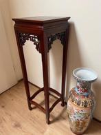 Oude vintage/antieke plantentafel/piedestal tafel 95 cm hoog, Ophalen