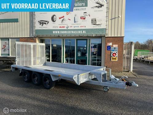 HAPERT Machinetransporter 410x184 3x1800kg parabool led, Auto diversen, Aanhangers en Bagagewagens, Nieuw