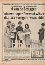 Retro reclame 1962 Super Fuz wasmiddel wast veel witter, Verzamelen, Verzenden, Overige typen