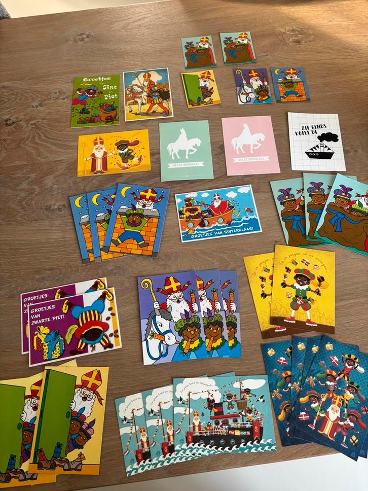 30 Sinterklaas wenskaarten ansichtkaarten zwarte piet, Diversen, Sinterklaas, Nieuw, Ophalen of Verzenden