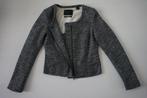 Maison Scotch jasje colbert blazer grijs zwart maat 1 (36/S), Zo goed als nieuw, Jasje, Maat 36 (S), Grijs