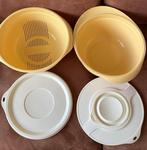 Tupperware vergiet en beslagkom met 2 deksels, Huis en Inrichting, Keuken | Tupperware, Ophalen of Verzenden, Zo goed als nieuw