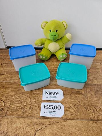 Tupperware NIEUWE set vriesbakjes blauw groen beschikbaar voor biedingen