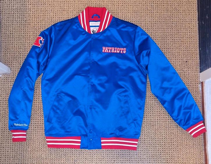 Mitchell & Ness New England jack Patriots NFL maat M., Kleding | Heren, Jassen | Zomer, Nieuw, Overige maten, Blauw, Ophalen of Verzenden