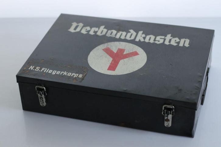 Duitse verbandtrommel N.S. Fliegerkorps, Verzamelen, Militaria | Tweede Wereldoorlog, Luchtmacht, Kist of Geocache, Duitsland