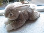 Konijn of haas van Hema bruin wit pluche meet ca 23 cm breed, Ophalen of Verzenden, Zo goed als nieuw, Konijn