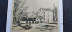 Gravure van W. Maartens: Molenlandschap, Antiek en Kunst, Ophalen