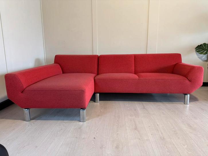 Leolux pode script Hoekbank. Kom vandaag nog kijken?, Huis en Inrichting, Banken | Bankstellen, Zo goed als nieuw, Hoekbank, Vierpersoons of meer