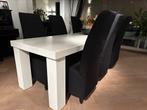 Eettafel (Arsenaal Jan des bouvrie) met 6 Gelderland stoelen, Ophalen, Zo goed als nieuw