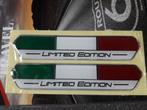 2x 3D sticker Italiaanse Italian vlag flag Limited Edition, Ophalen of Verzenden, Nieuw, Auto of Motor