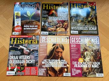Wetenschap, Geschiedenis, Historia tijdschriften set 6 stuks