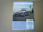 Lada Samara Carlota 1992 2 pag., Verzenden, Zo goed als nieuw, Overige merken