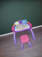 VTech peuter bureau met stoel, Kinderen en Baby's, Ophalen of Verzenden, Zo goed als nieuw, Rekenen, Met geluid