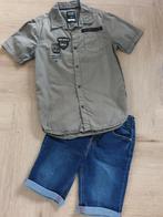 Korte jeans met blousje van Mitch zgan, Kinderen en Baby's, Kinderkleding | Maat 146, Jongen, Jill & Mitch, Ophalen of Verzenden