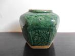 Gemberpot antiek Chinees groen gemberpotje, Ophalen of Verzenden