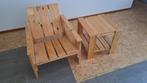 Rietveld Kratstoel met Tafel - Hout, Huis en Inrichting, Stoelen, Ophalen of Verzenden, Gebruikt, Hout, Rietveld