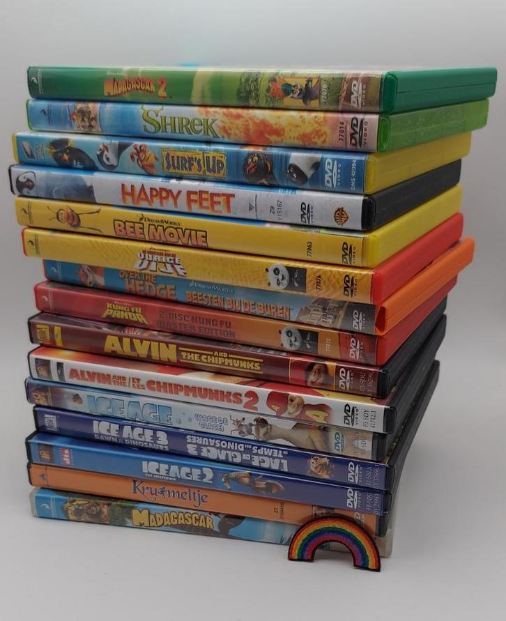 Set Tekenfilms DVD (15 stuks), Cd's en Dvd's, Dvd's | Tekenfilms en Animatie, Zo goed als nieuw, Europees, Tekenfilm, Alle leeftijden