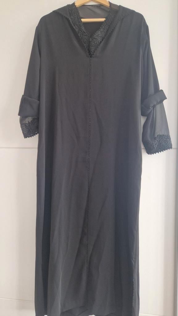 Mooie Marokkaanse Jelabba, Kleding | Dames, Jurken, Zo goed als nieuw, Maat 38/40 (M), Zwart, Onder de knie, Ophalen of Verzenden