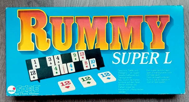 Rummykub Rummikub Rummy Super L, Hobby en Vrije tijd, Gezelschapsspellen | Overige, Gebruikt, Een of twee spelers, Drie of vier spelers