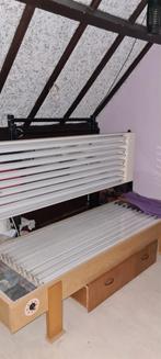 Zonnebank en zonnehemel los te koop of als set, Ophalen, Gebruikt, Zonnebank enkelzijdig, 10 tot 15 lampen