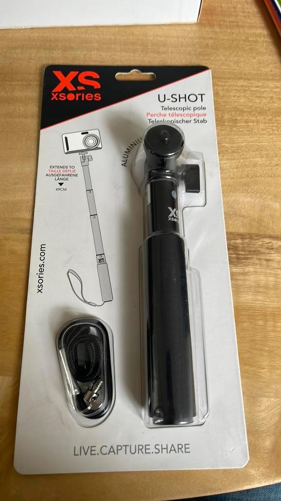 Xsories UShot – Uitschuifbare Selfie Stick GoPro & Camera, Audio, Tv en Foto, Actiecamera's, Nieuw, GoPro, Ophalen of Verzenden