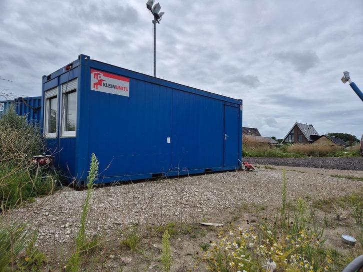 kantoorunit 3 x 6 meter, Doe-het-zelf en Verbouw, Bouwketen en Schaftketen, Gebruikt, Ophalen of Verzenden