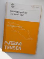 NBM TENSEN DIENSTREGELING 23 MEI 1971, Verzamelen, Ophalen of Verzenden, Bus of Metro, Boek of Tijdschrift
