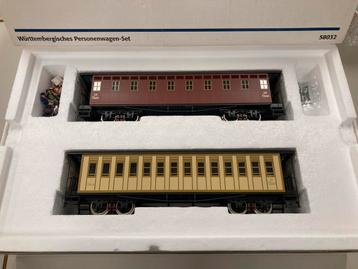 Märklin spoor 1 - Set 2 Württ. personenwagens - art. 58032 beschikbaar voor biedingen