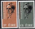 IERLAND 1965 William Butler Yeats, Michel: 172-73, Postfris., Postzegels en Munten, Postzegels | Europa | Overig, Ierland, Verzenden