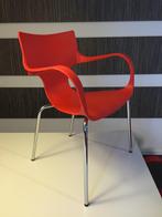4 exclusieve rode design stoelen in keurige staat, Ophalen, Design, Zo goed als nieuw, Vier