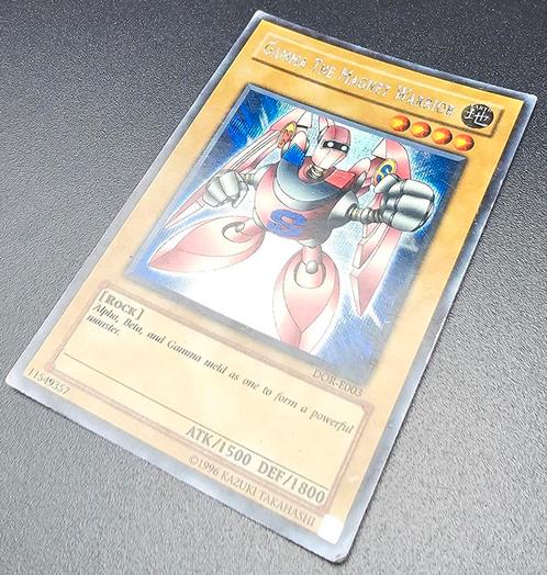 Yu-Gi-Oh! Kaart Gamma The Magnet Warrior DOR-E003 Holo, Hobby en Vrije tijd, Verzamelkaartspellen | Yu-gi-Oh!, Zo goed als nieuw