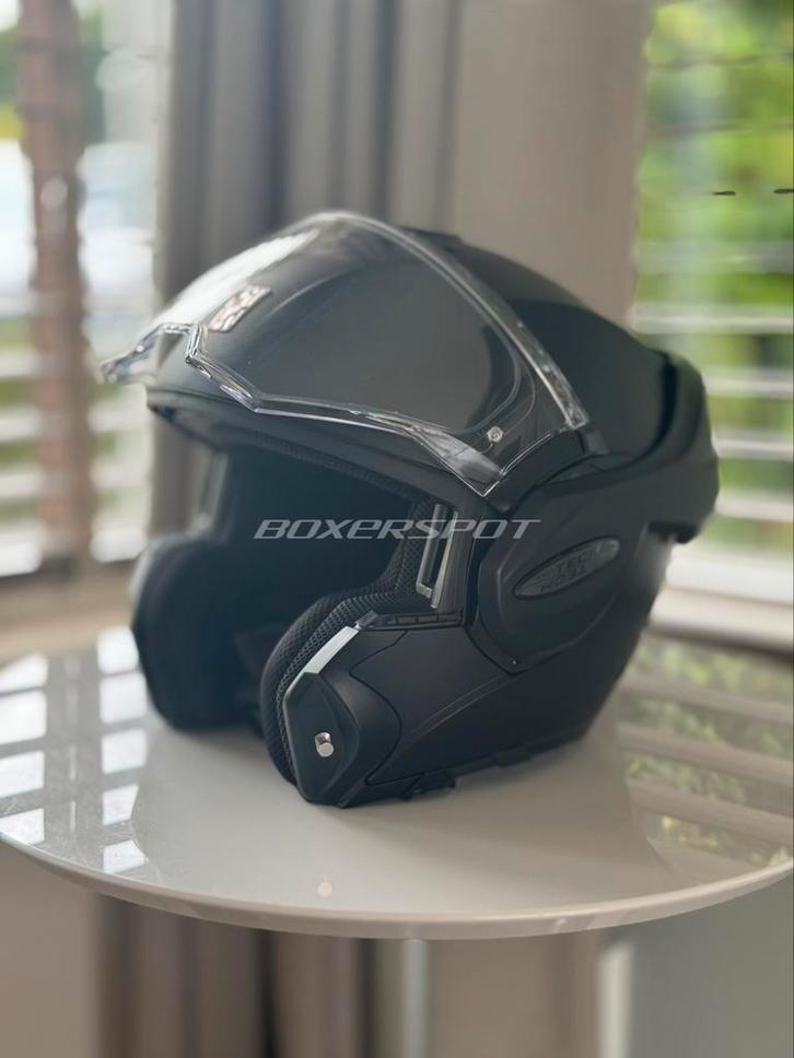 Scorpion Exo Tech mat zwart maat M topstaat, Motoren, Kleding | Motorhelmen, Systeemhelm, M, Overige merken, Tweedehands, Ophalen of Verzenden