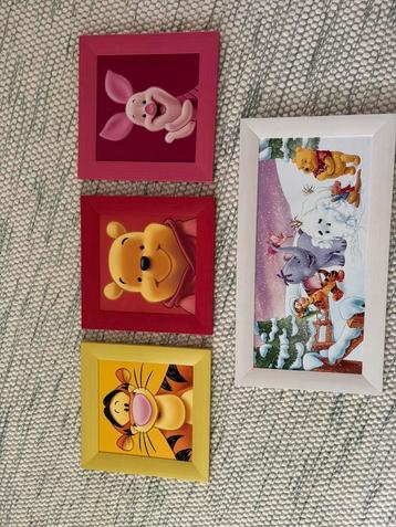 Ser van Winnie the Pooh schilderijtjes beschikbaar voor biedingen
