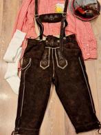 Lederhose M Tiroler blouse hoed kousen oktoberfeest, Ophalen, Gedragen, Maat 38/40 (M), Carnaval
